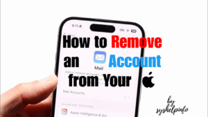 step by step process for removing email mail account from iphone and ipad